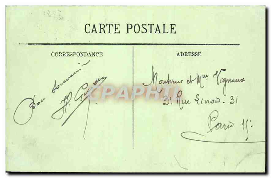 CPA Vichy La Veranda du Casino  — Rückseite