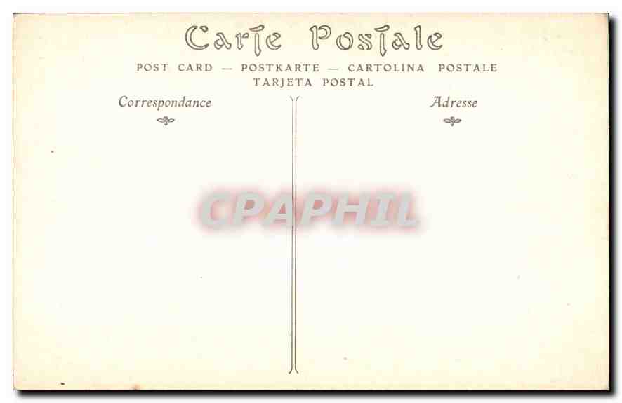 CPA Amboise Hotel de Ville Cheminee de la Salle du Conseil  — Rückseite