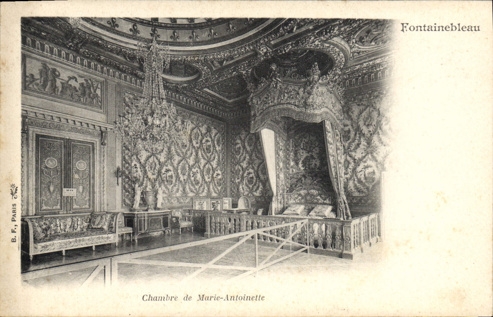 Chambre de Marie-Antoinette — Fontainebleau — B.F. Paris