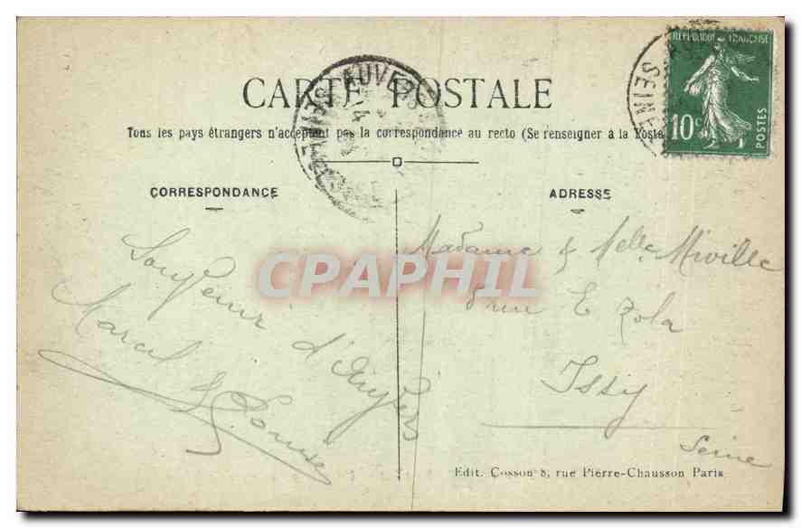 CPA Auvers sur Oise S et O Un Coin Pittoresque de l'Oise  — Back