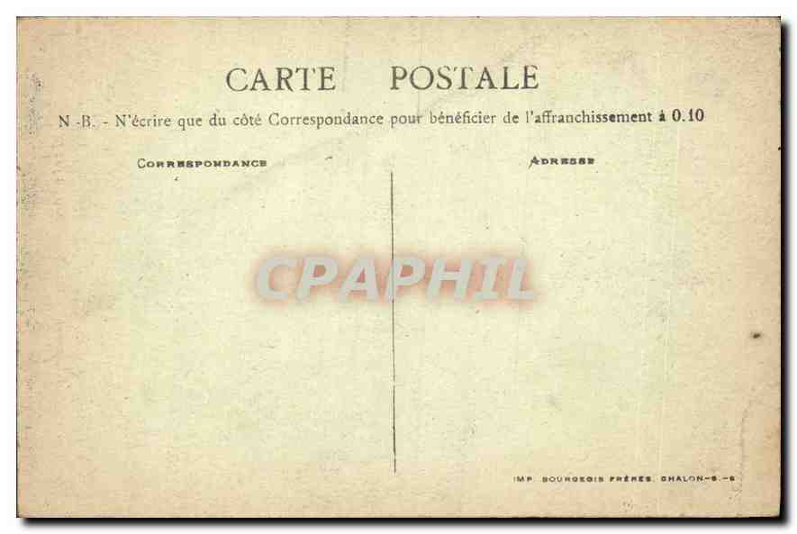 CPA Eglise de St Leger sur Dheune Martyr de St Laurent Peinture sur Bois  — Rückseite