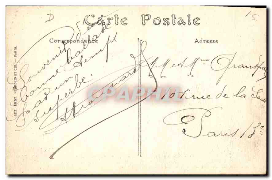 CPA L'Auvergne Puy de Dome Viaduc de Fades  — Rückseite
