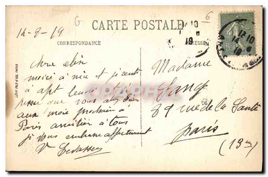 CPA Nice La Cathedrale Sainte Reparate  — Rückseite