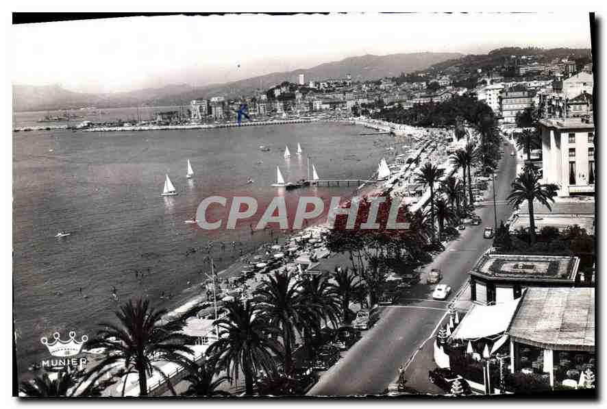 CPA Cannes La Plage la Promenade de la Croisette 