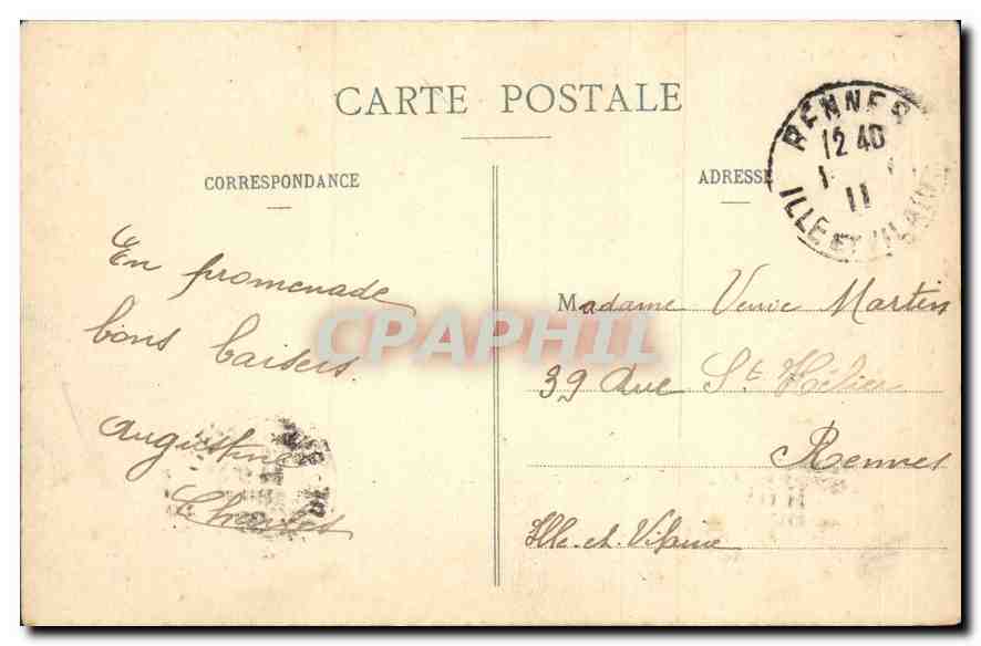 CPA Bouchemaine M et L Le Pont suspendu  — Rückseite