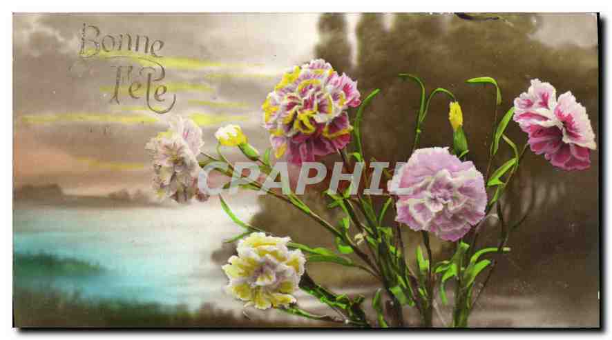 CPA Bonne Fete Fleurs