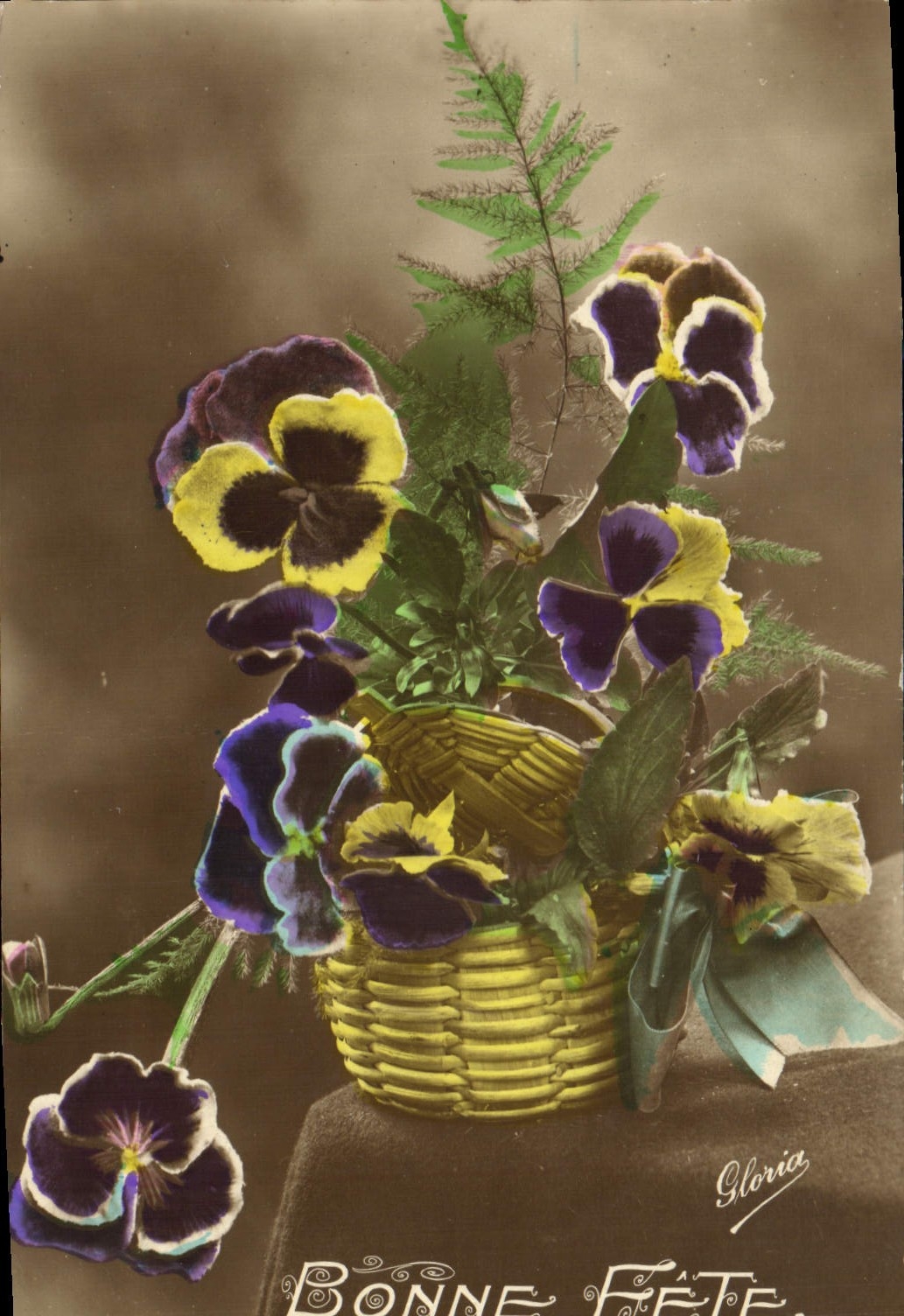 CPA Bonne Fete Fleurs