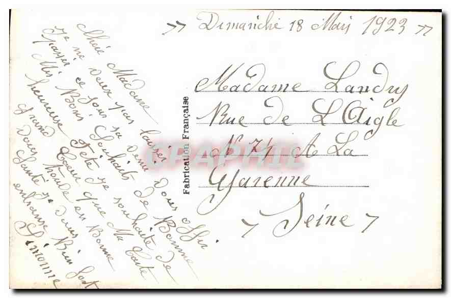 CPA Bonne Fete Fleurs — Verso
