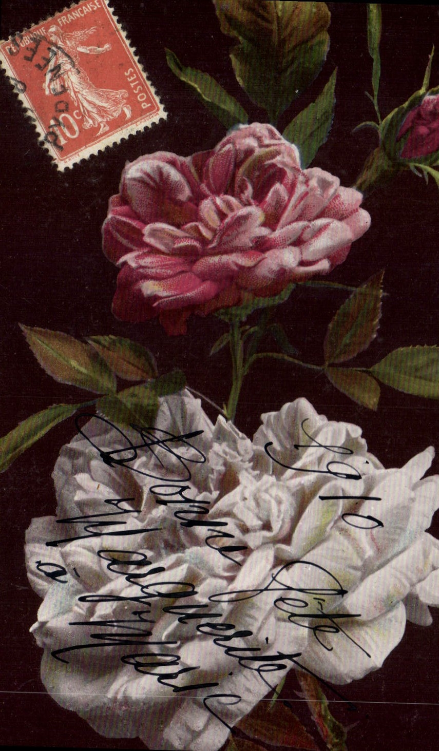 CPA Bonne Fete Fleurs