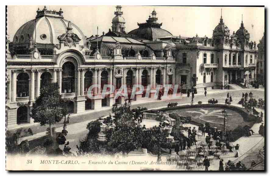 CPA Monte Carlo Ensemble du Casino Demerle Archetecte 