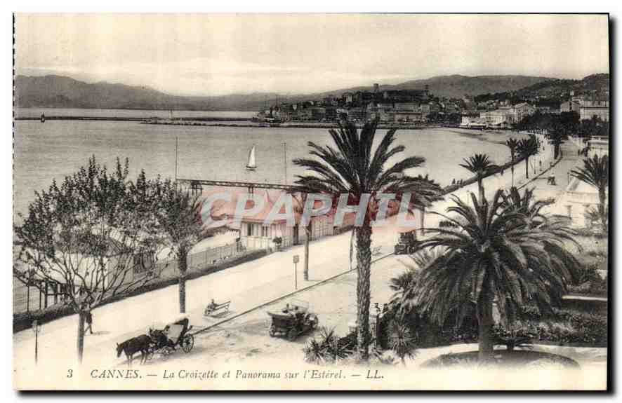 CPA Cannes La Croizette et Panorama sur l'Esterel 