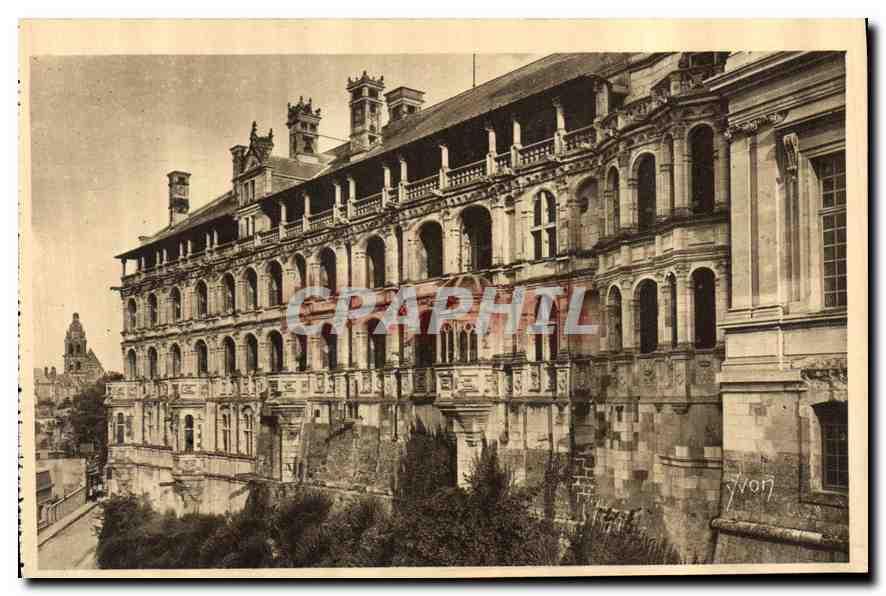 CPA Chateau de Blois Facade Francois Ier 
