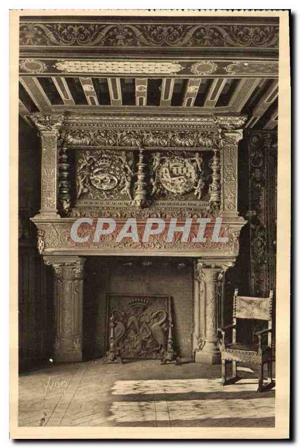 CPA Chateau de Blois Salle d'Honneur Detail d'une Cheminee 