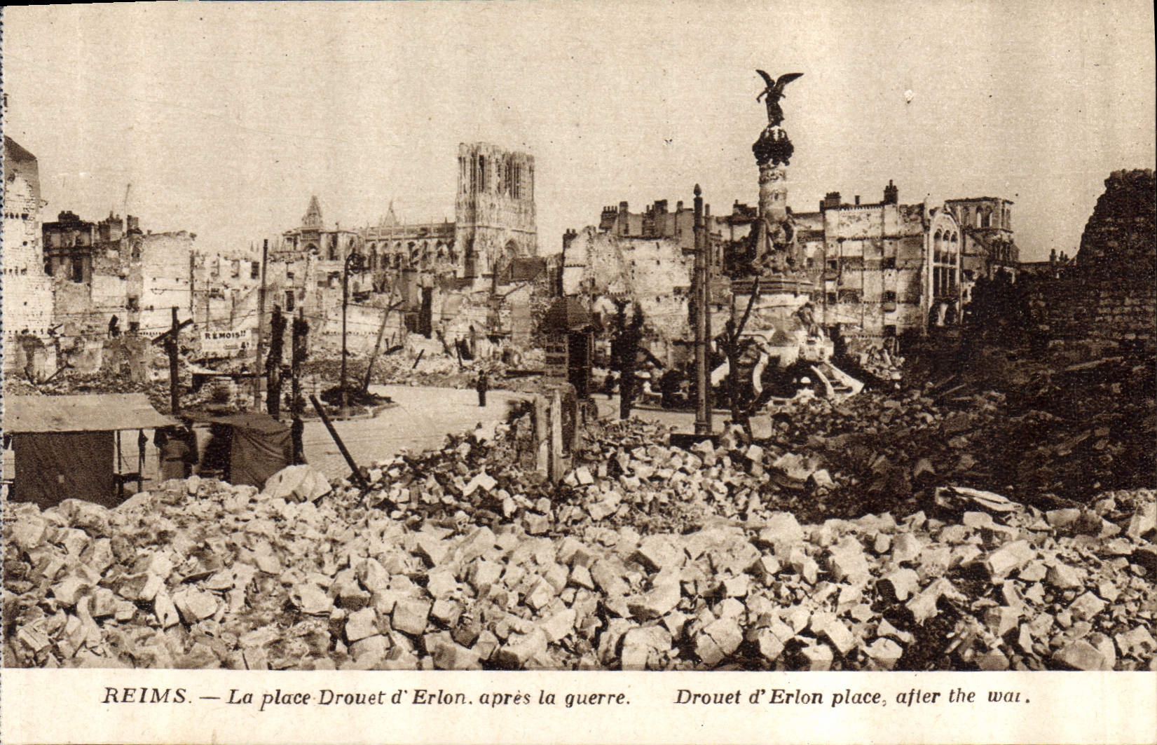 Reims — La place Drouet d'Erlon après la guerre — Édition Reims-Cathédrale