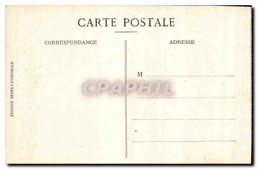Reims — La place Drouet d'Erlon après la guerre — Édition Reims-Cathédrale — Rückseite