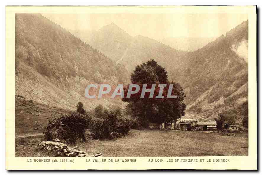 CPA Le Hohneck La Vallee de la Wormsa Au Lion les Spitkoepfe et le Hohneck 
