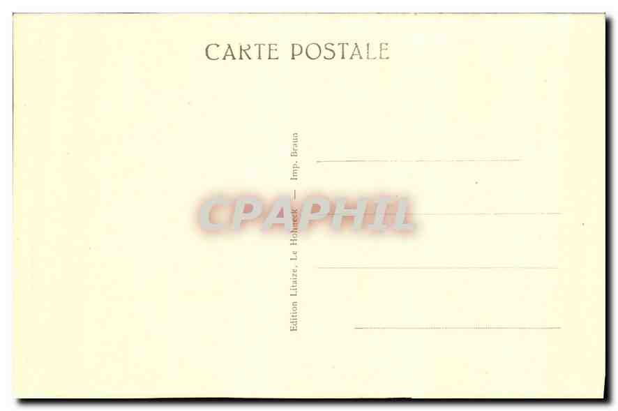 CPA Le Hohneck La Vallee de la Wormsa Au Lion les Spitkoepfe et le Hohneck  — Rückseite