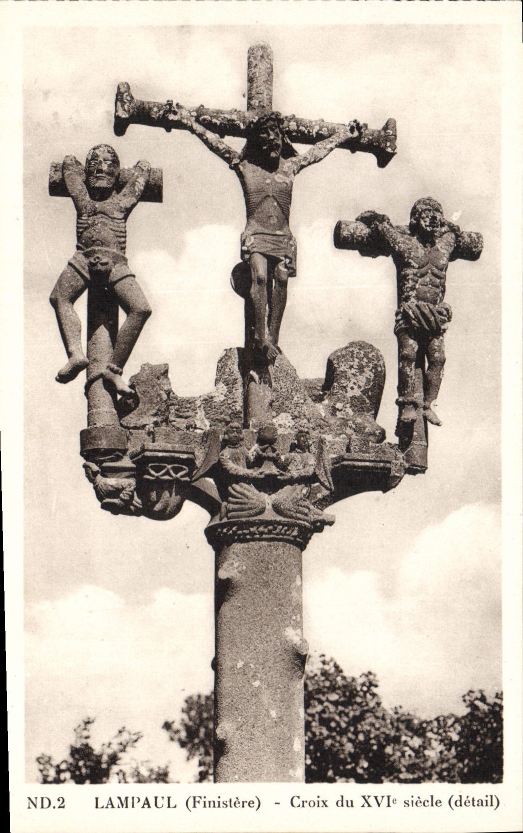 Lampaul (Finistère) — Croix du XVIe siècle (détail) — ND.2
