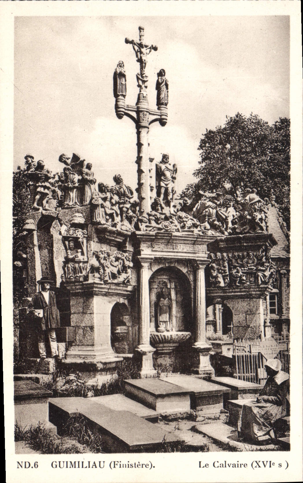 Guimiliau (Finistère) — Le Calvaire (XVIe s.) — ND.6