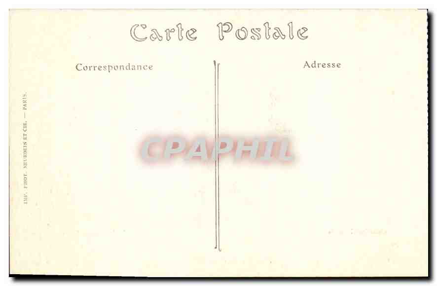 Soissons — La Rue des Francs-Boisiers — Impr. Phot. Neurien et Cie, Paris — Verso