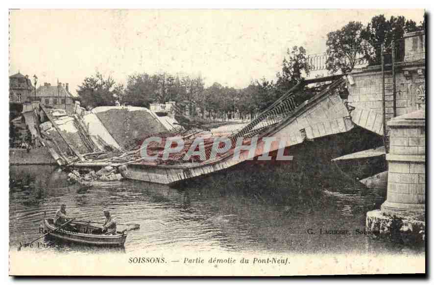 Soissons — Partie démolie du Pont-Neuf — G. Laguerre, Soissons