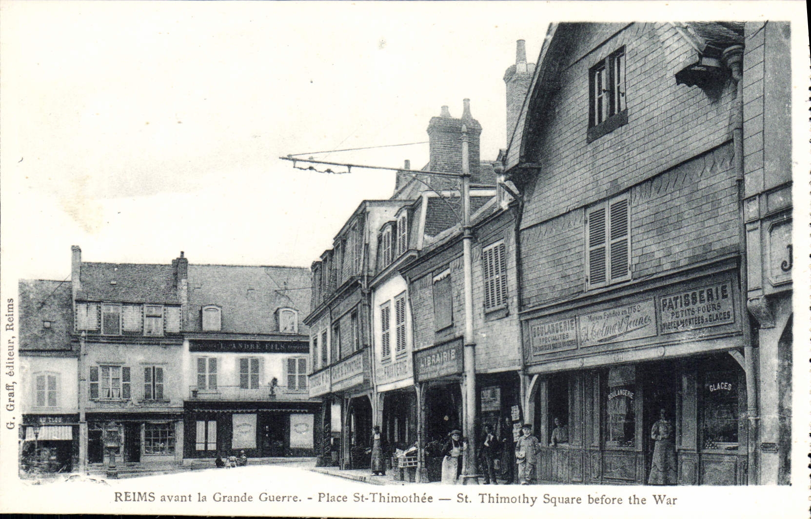 CPA Reims avant la Grande Guerre Pllace St Thimothee 