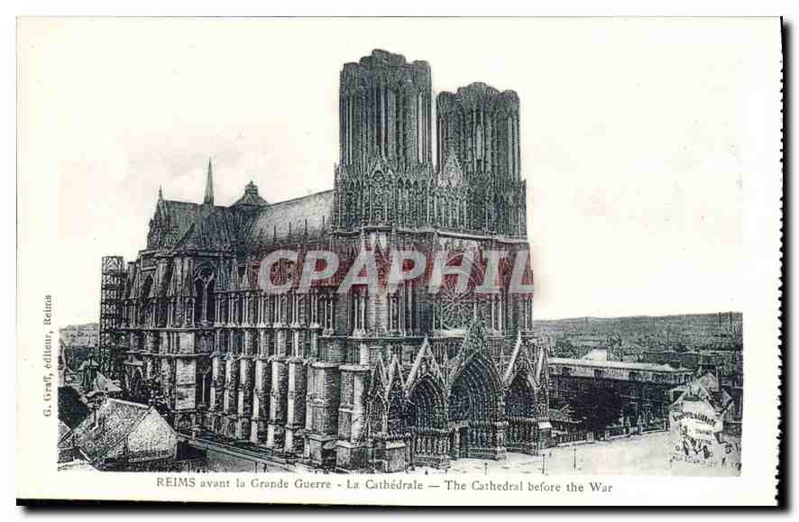 CPA Reims avant la Grande Guerre la cathedrale 