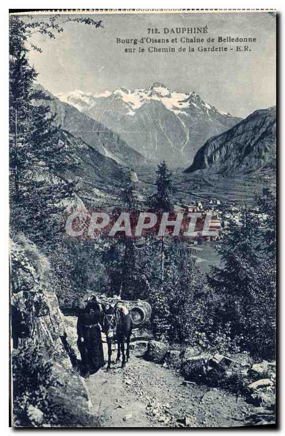 Bourg-d'Oisans et Chaîne de Belledonne — Dauphiné — E.R. n°712