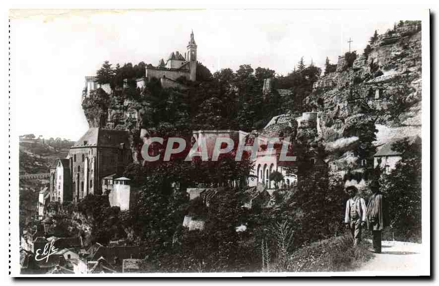 Rocamadour — Allgemeiner Blick auf die neuen Rampen vom Zugangsweg — Edition Labouche Frères Toulouse