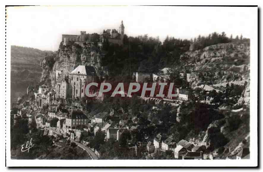 Rocamadour — Vue Générale de la Ville, des Sanctuaires et du Château — Édition Labouche Toulouse