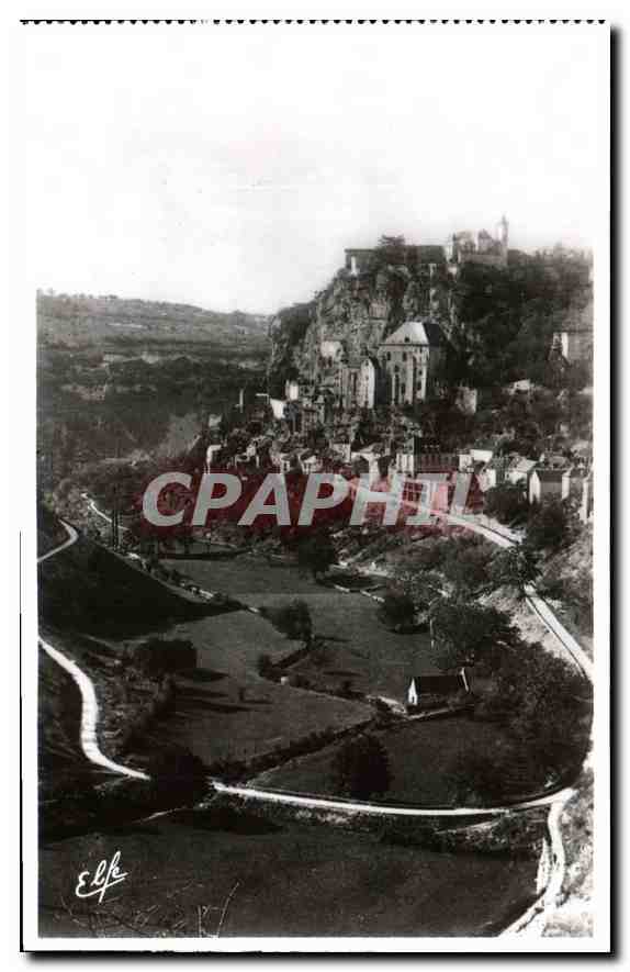 CPA Pyrlnees Ocean Rocamadour vue en Nid d'Aigle de la Boucle de la Route de Cahors 