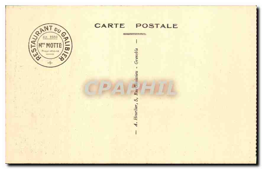 Route du Galibier — Chalets de la Mandette — Le Lautaret et la Meije (3982m) — Verso