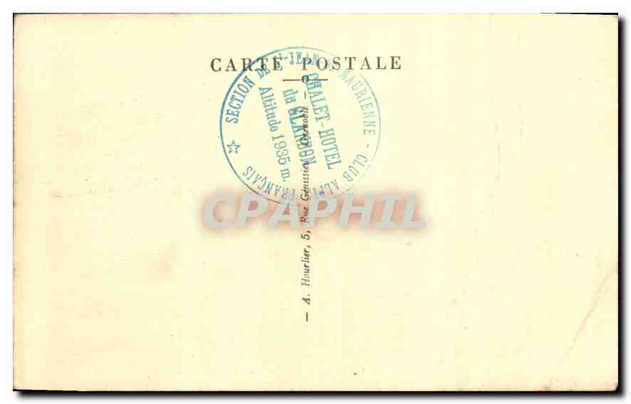 CPA Route du Glandou a Sr Jean de Maurienne Vallee de l'Arvan et les Aiguilles d'Arves  — Verso