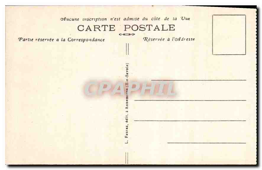 Aig. du Midi (3842 m.) — Glacier des Bossons — Chamonix-Mont-Blanc (Hte-Savoie) — Les Bossons — G.R. 438 — Verso