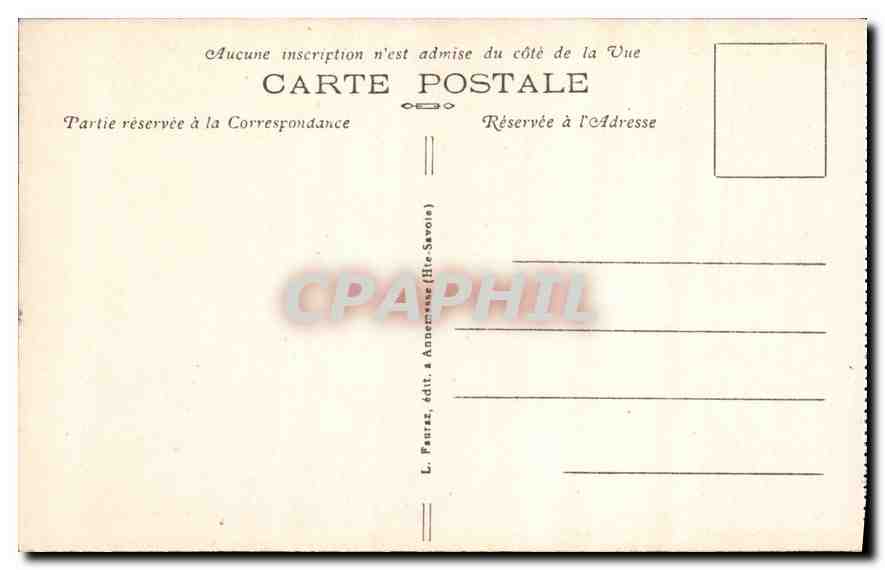 Chamonix-Mont-Blanc — Grandes crevasses au Glacier des Bossons — G. R. - 497 — Verso