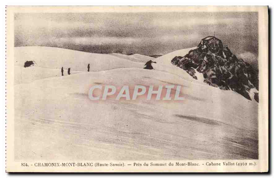 Chamonix-Mont-Blanc (Haute-Savoie) — Près du Sommet du Mont-Blanc — Cabane Vallot (4362 m.) — L. Faurz, édit.