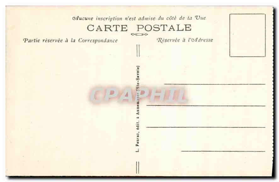 Chamonix-Mont-Blanc (Haute-Savoie) — La Mer de Glace et les Grandes Jorasses — G.R. 519 — Verso
