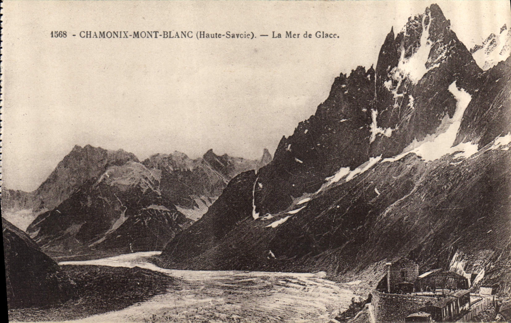 Chamonix-Mont-Blanc (Haute-Savoie) — La Mer de Glace — n° 1568