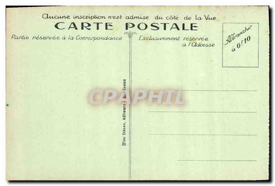 CPA Biarritz Cote Basque Effet de Mer de la Digue du Rocher de la Vierge  — Verso