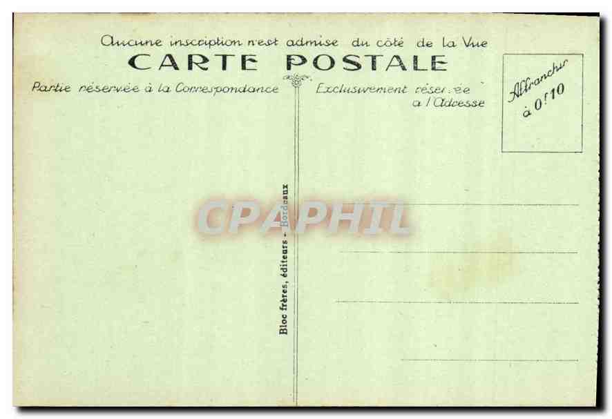 CPA Biarritz Cote Basque La Villa Belza la Rhune et la Chaine des Pyrenees  — Verso