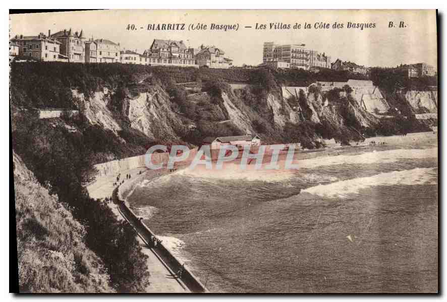 CPA Biarritz Cote Basque la Villas de la Cote des Basques 