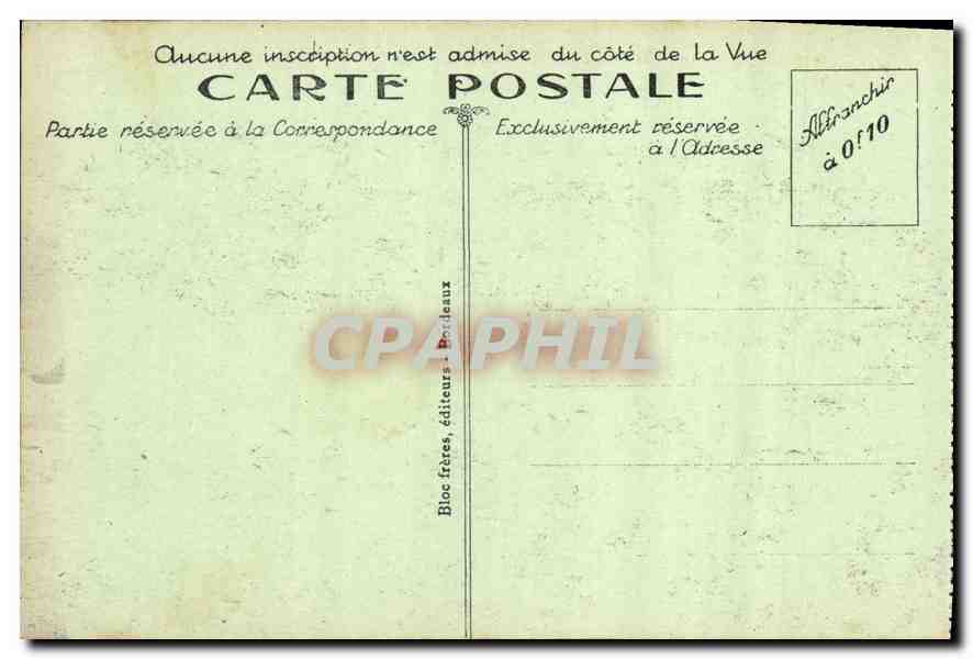 CPA Biarritz Cote Basque la Villas de la Cote des Basques  — Verso