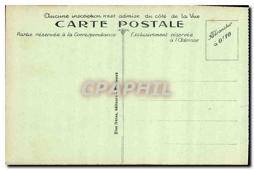 CPA Biarritz Cote Basque vue generale du Port Vieux  — Verso