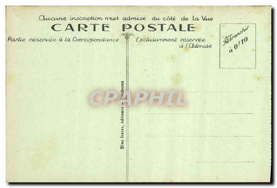 CPA Biarritz Cote Basque le Phare  — Verso