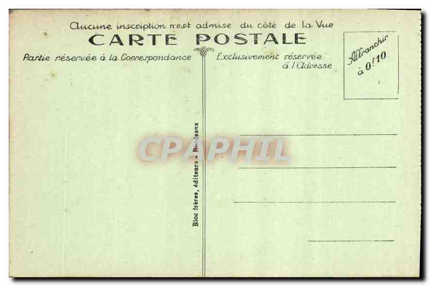 CPA Biarritz Cote Basque la Grande Plage et les Deux Casinos  — Verso