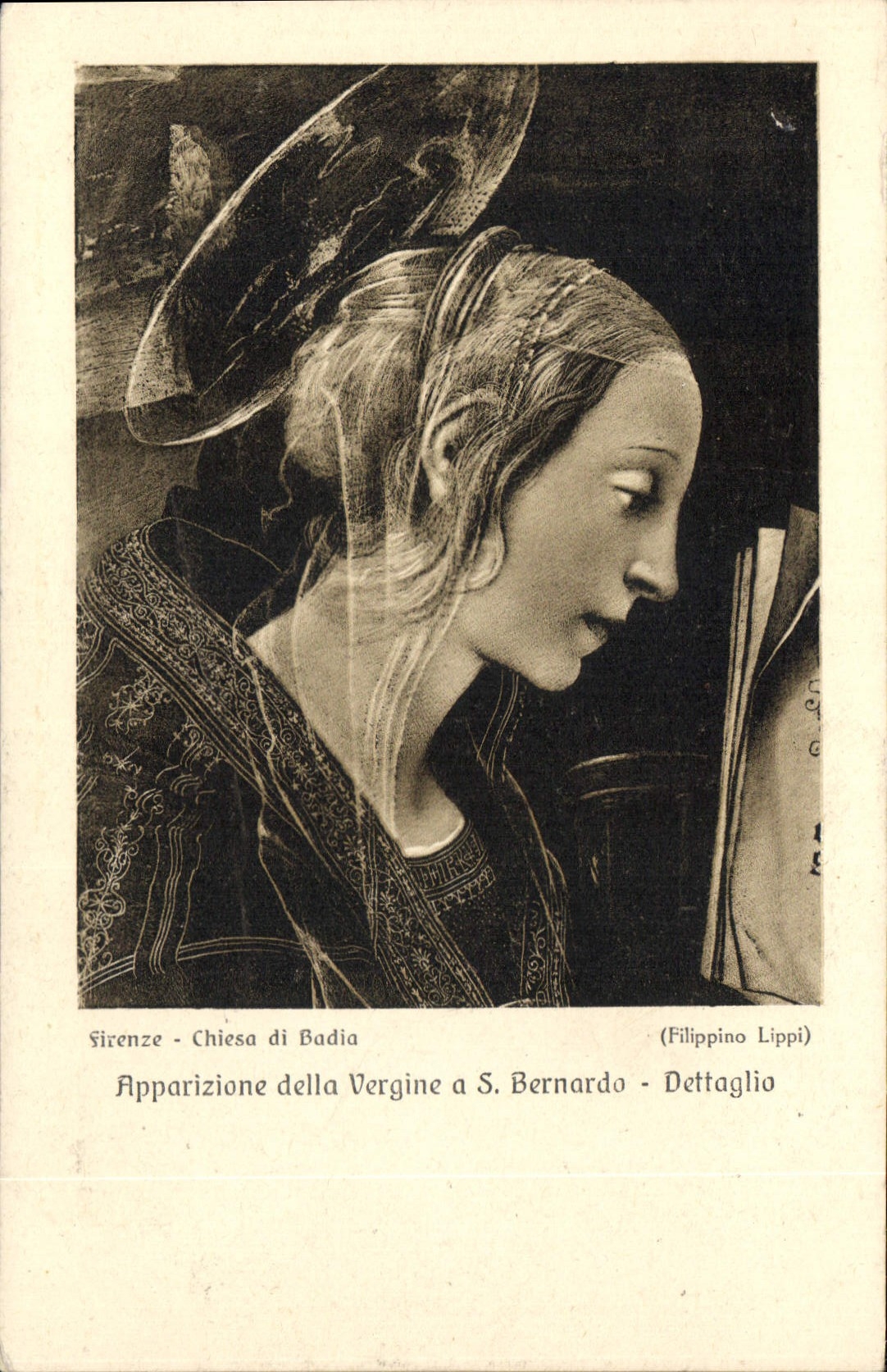 CPA Apparizione della Vergine a S Bernardo Dettaglio 