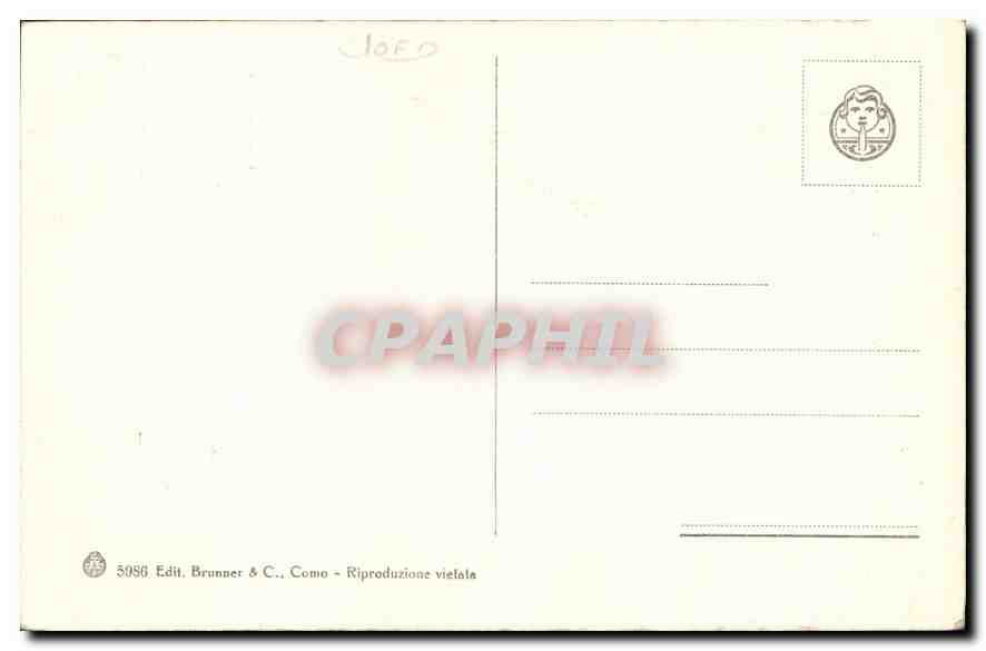 CPA Apparizione della Vergine a S Bernardo Dettaglio  — Verso
