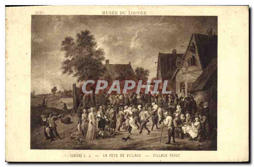 CPA Musee du Louvre Teniers L J la Fete de Village 