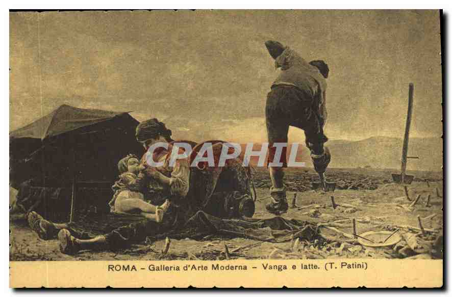 CPA Roma Galleria d'Arte Moderna Vanga e Latte T Patini 