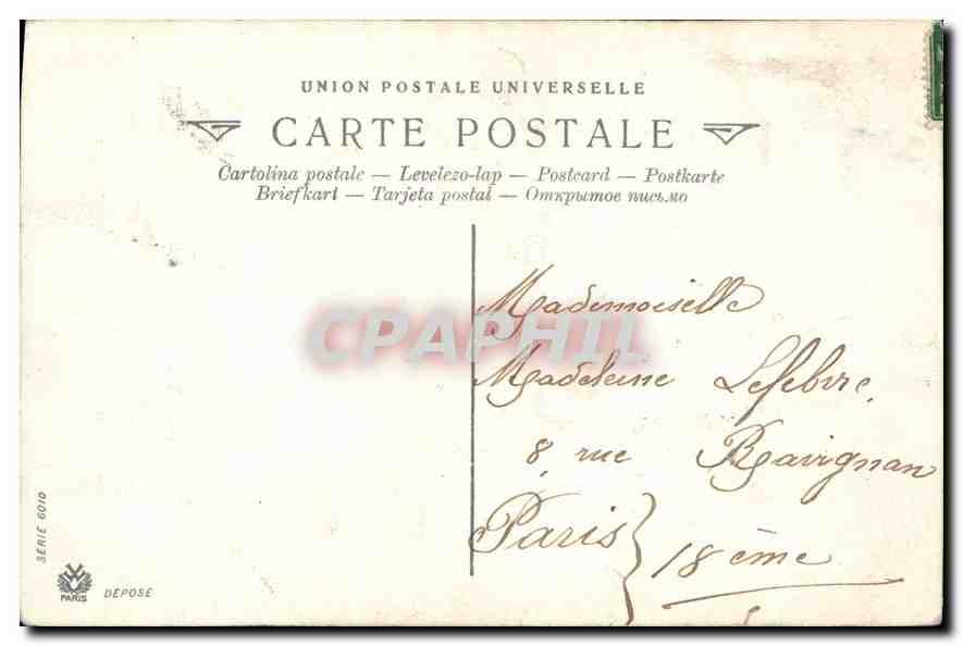 CPA Au Bord du Puits  — Verso